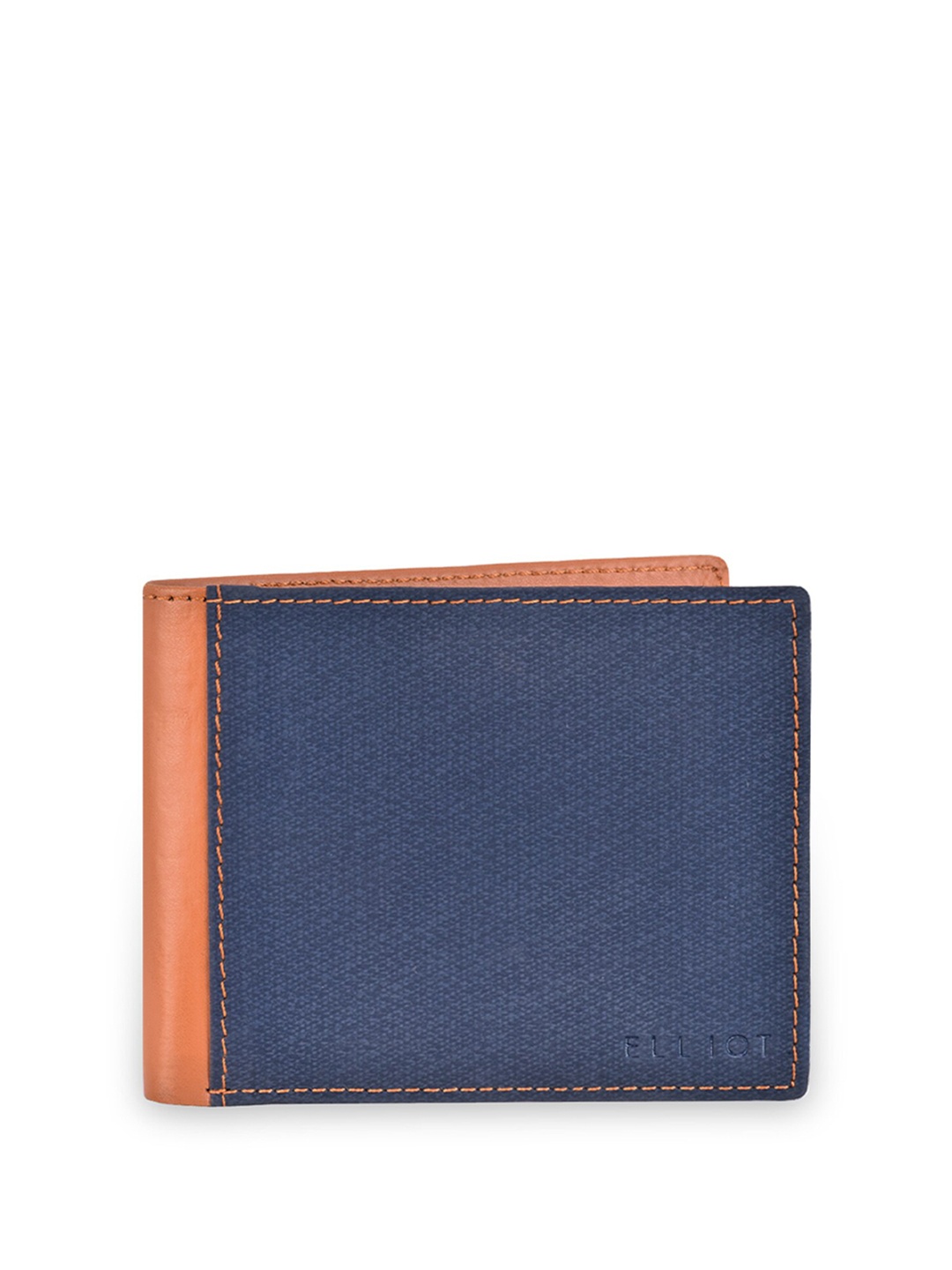 

Walrus Men Colourblocked Two Fold Wallet, Blue