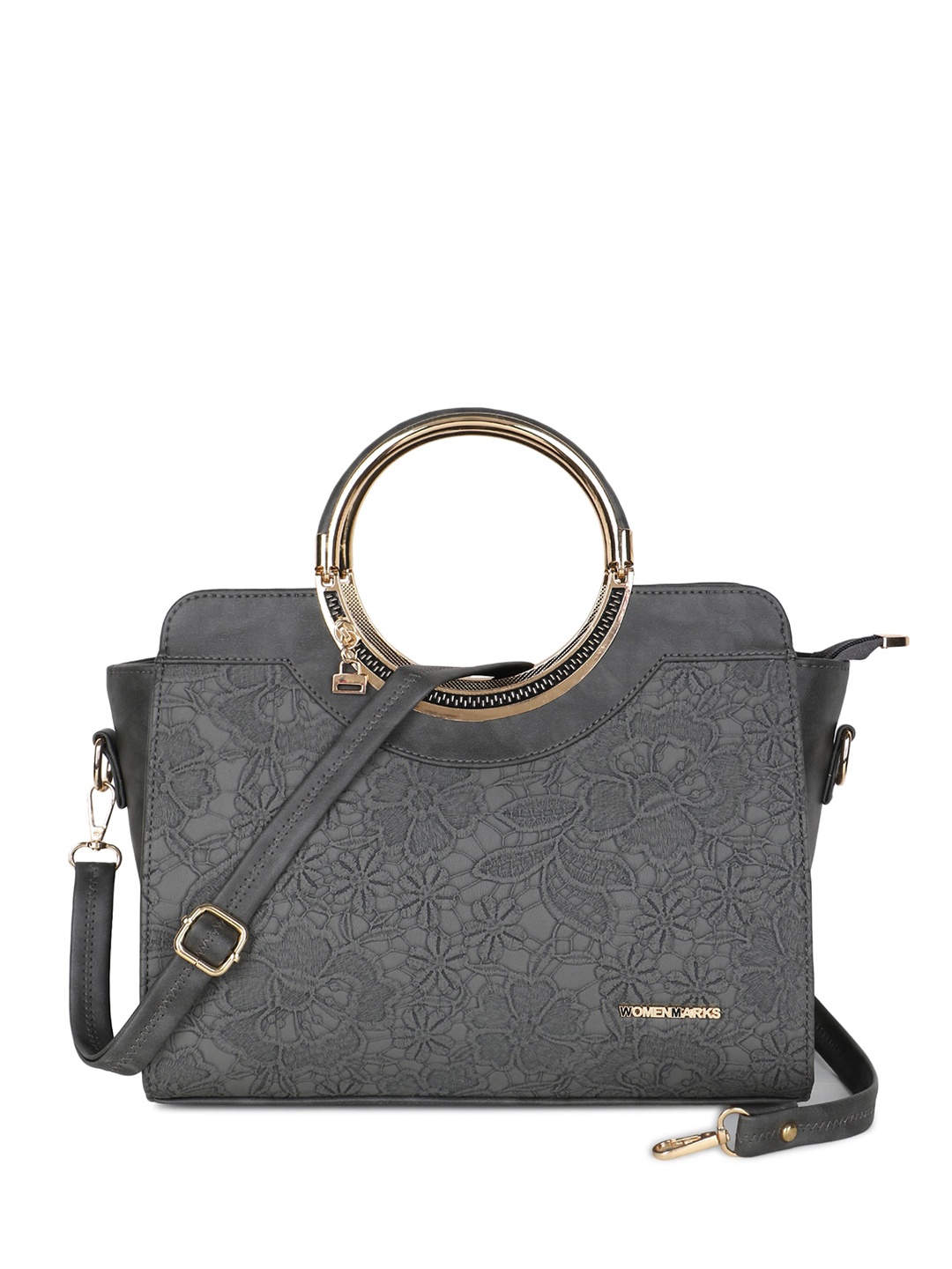 

WOMEN MARKS Structured Handheld Bag, Grey