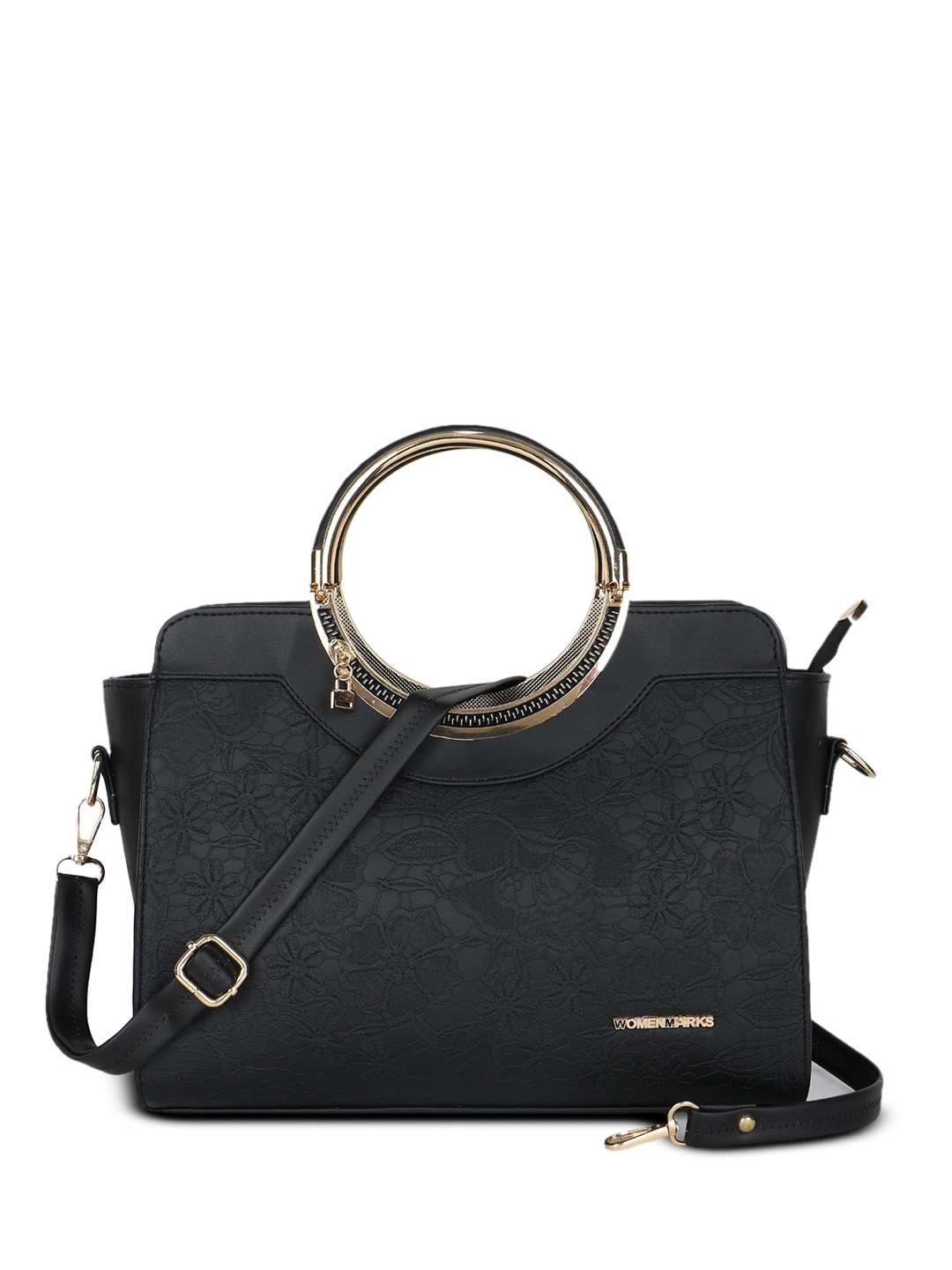 

WOMEN MARKS Structured Handheld Bag, Black