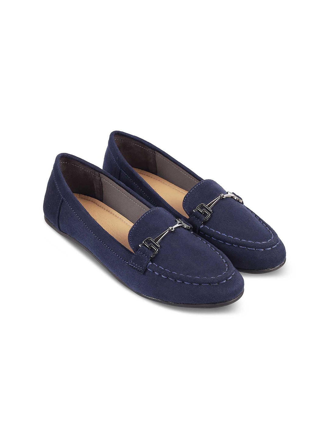 

Tresmode Embellished Round Toe Ballerinas, Blue