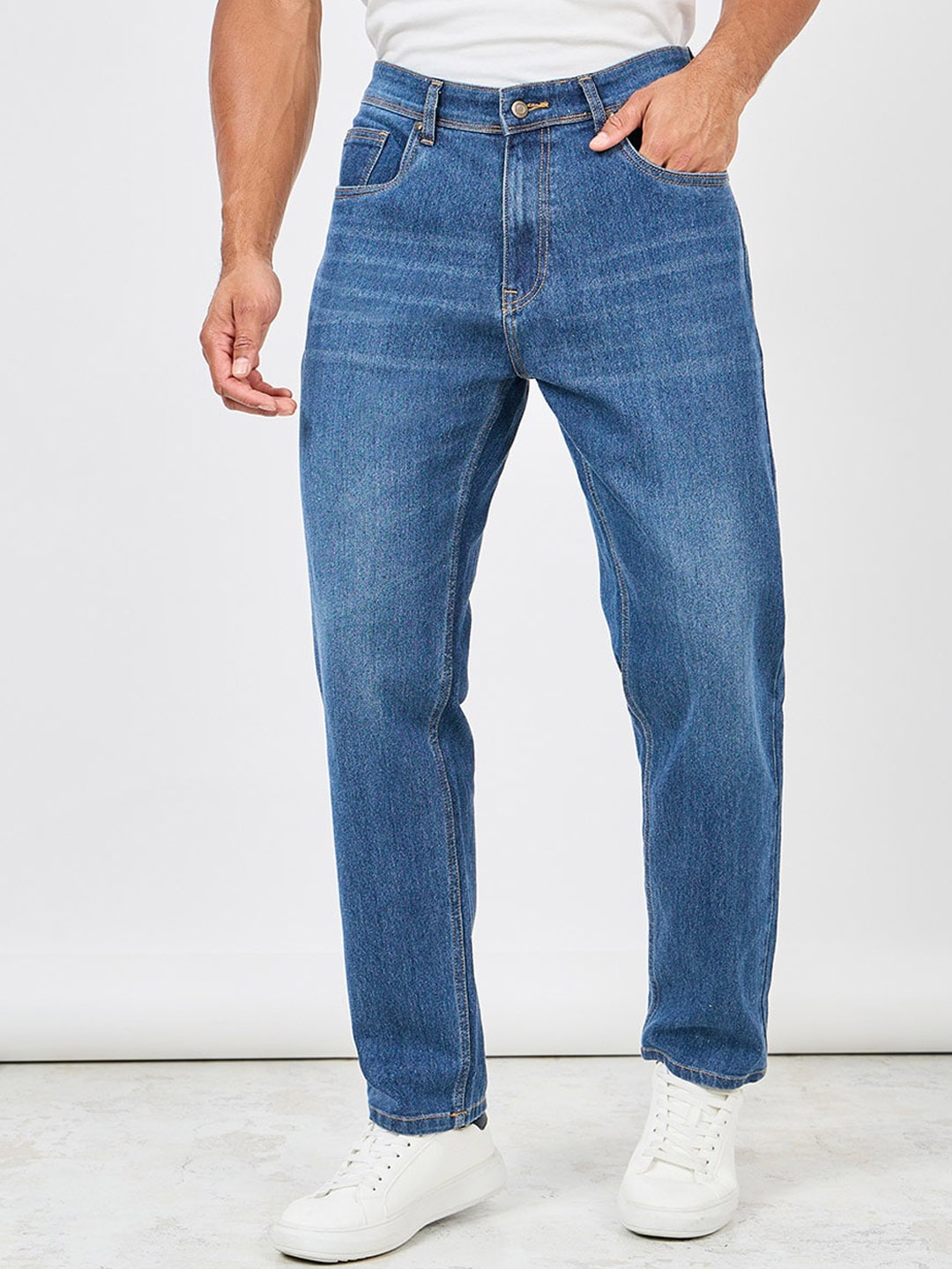 

Styli Men Cotton Strech 5 pocket Regular Fit Jeans, Blue