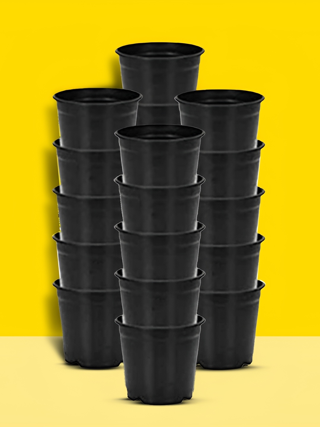 

10club Black 20 Pcs Nursery Seedlings Planters