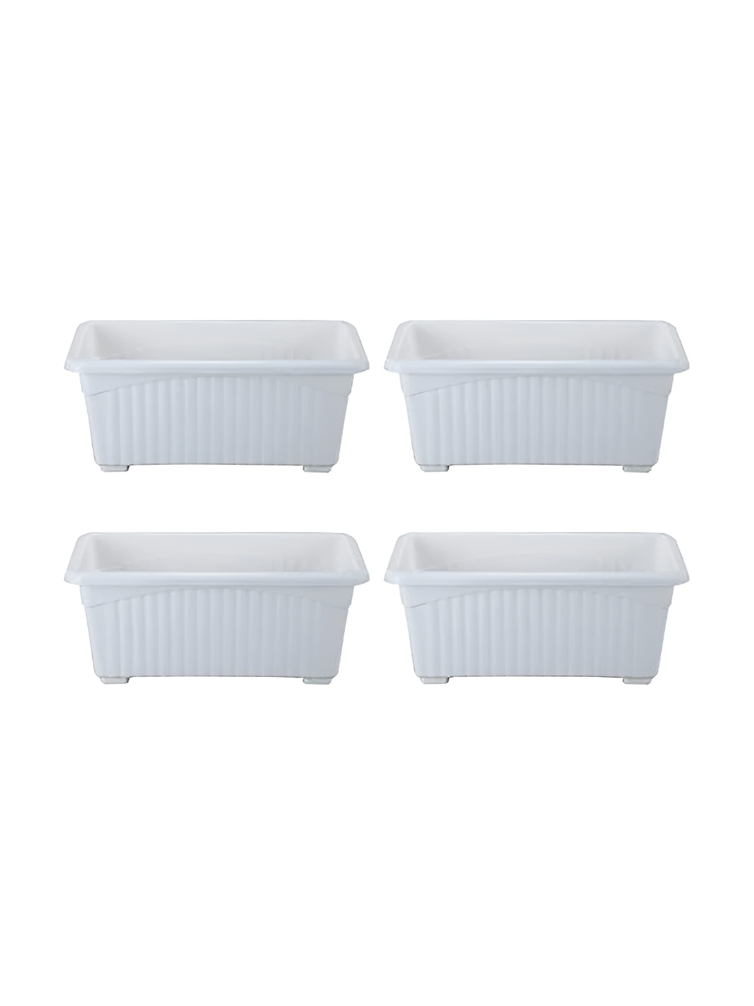 

10club White 4 Pcs Window Planter