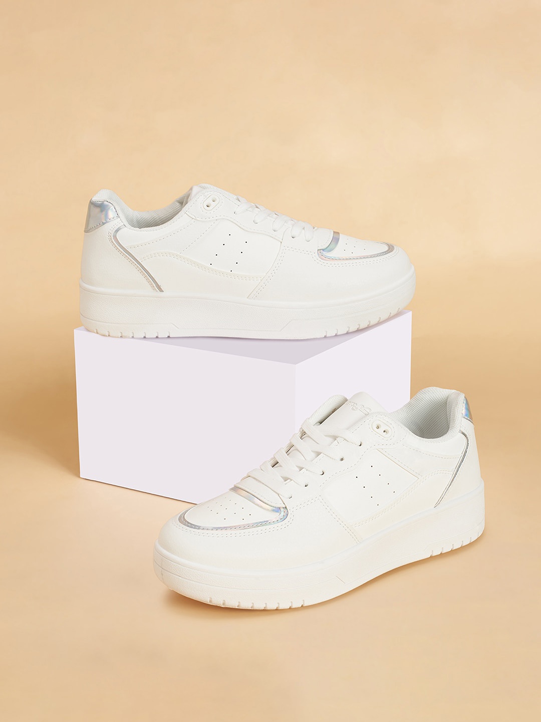 

Forever Glam by Pantaloons Women Round Toe Sneakers, White