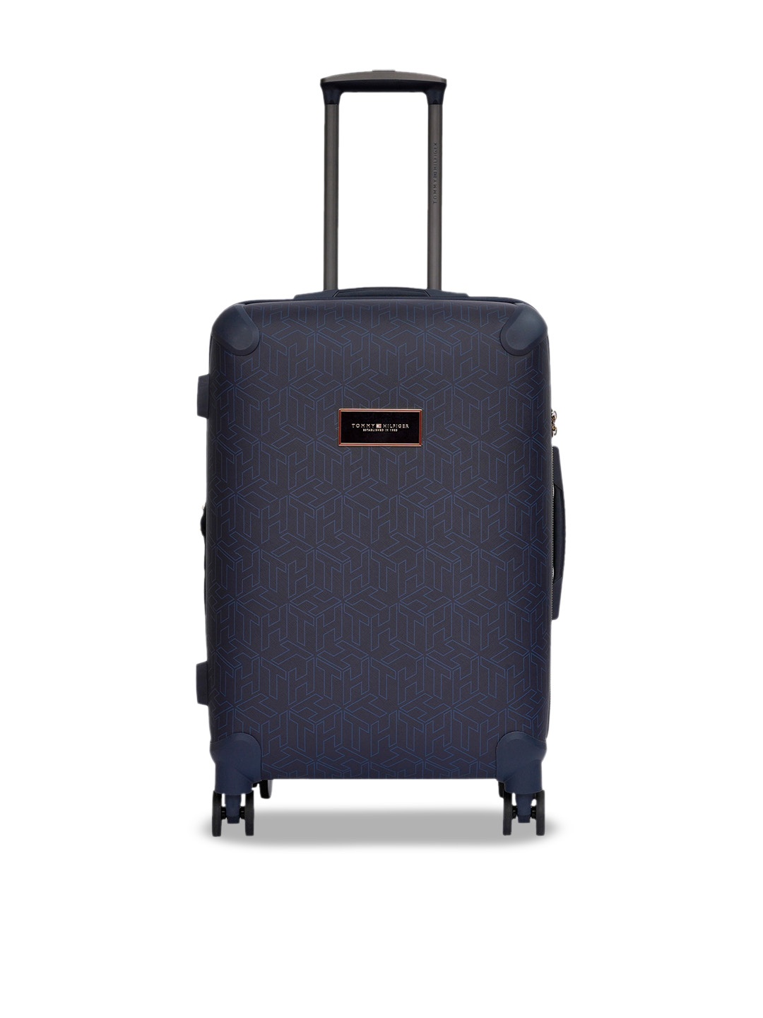 

Tommy Hilfiger Jazz Printed Hard-sided Cabin Trolley Suitcase - 42 L, Blue