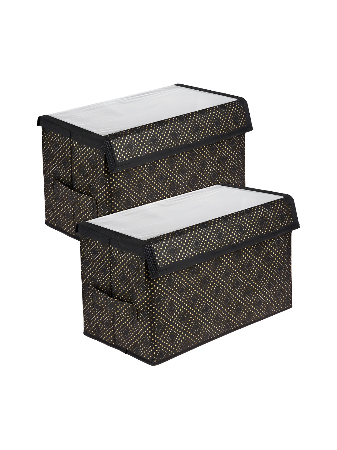 

Kuber Industries Black 2 Pcs Reusable Drawer Organiser Organisers