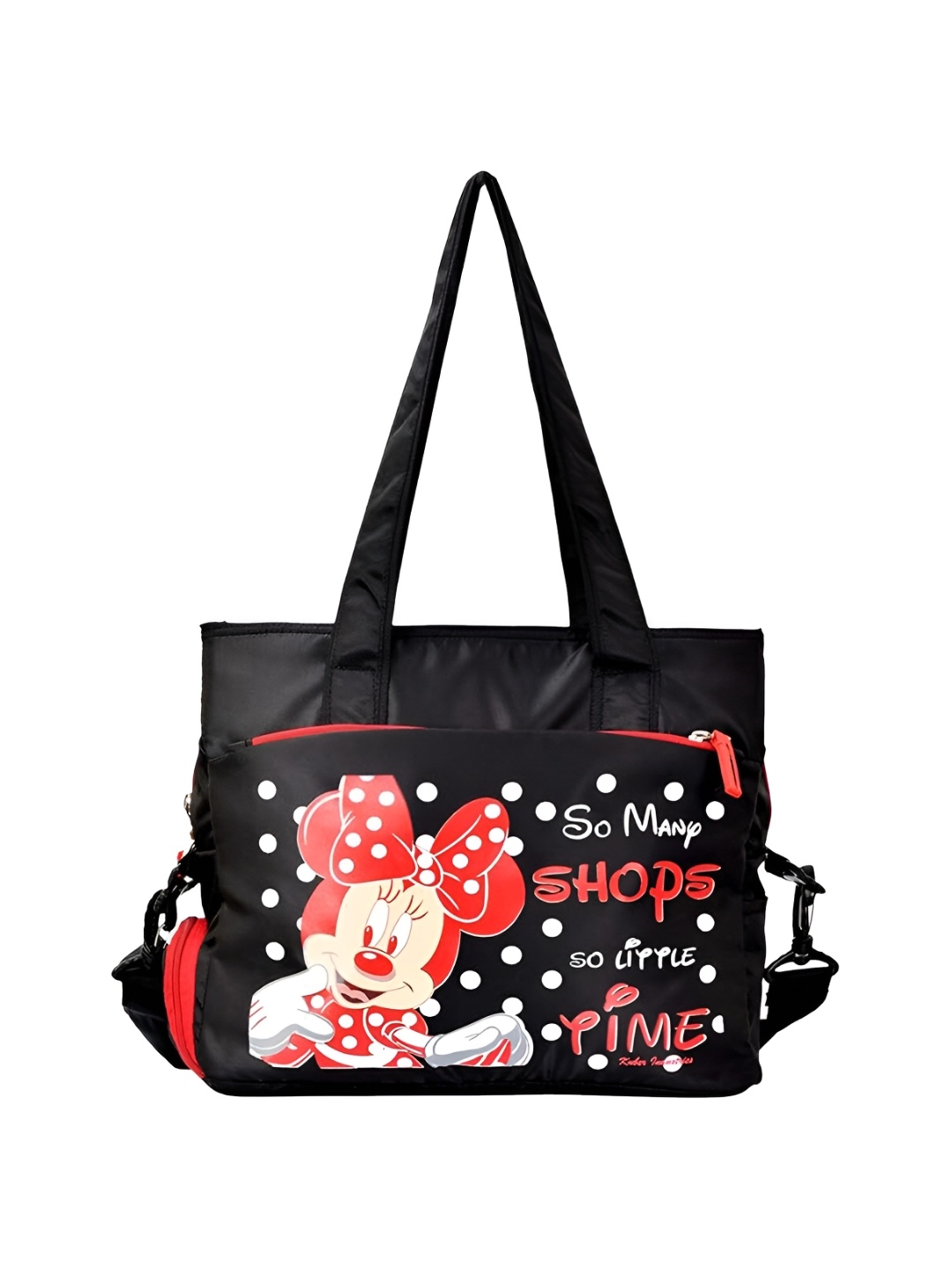 

Kuber Industries Minnie Mouse Printed Structured Shoulder Bag, Black