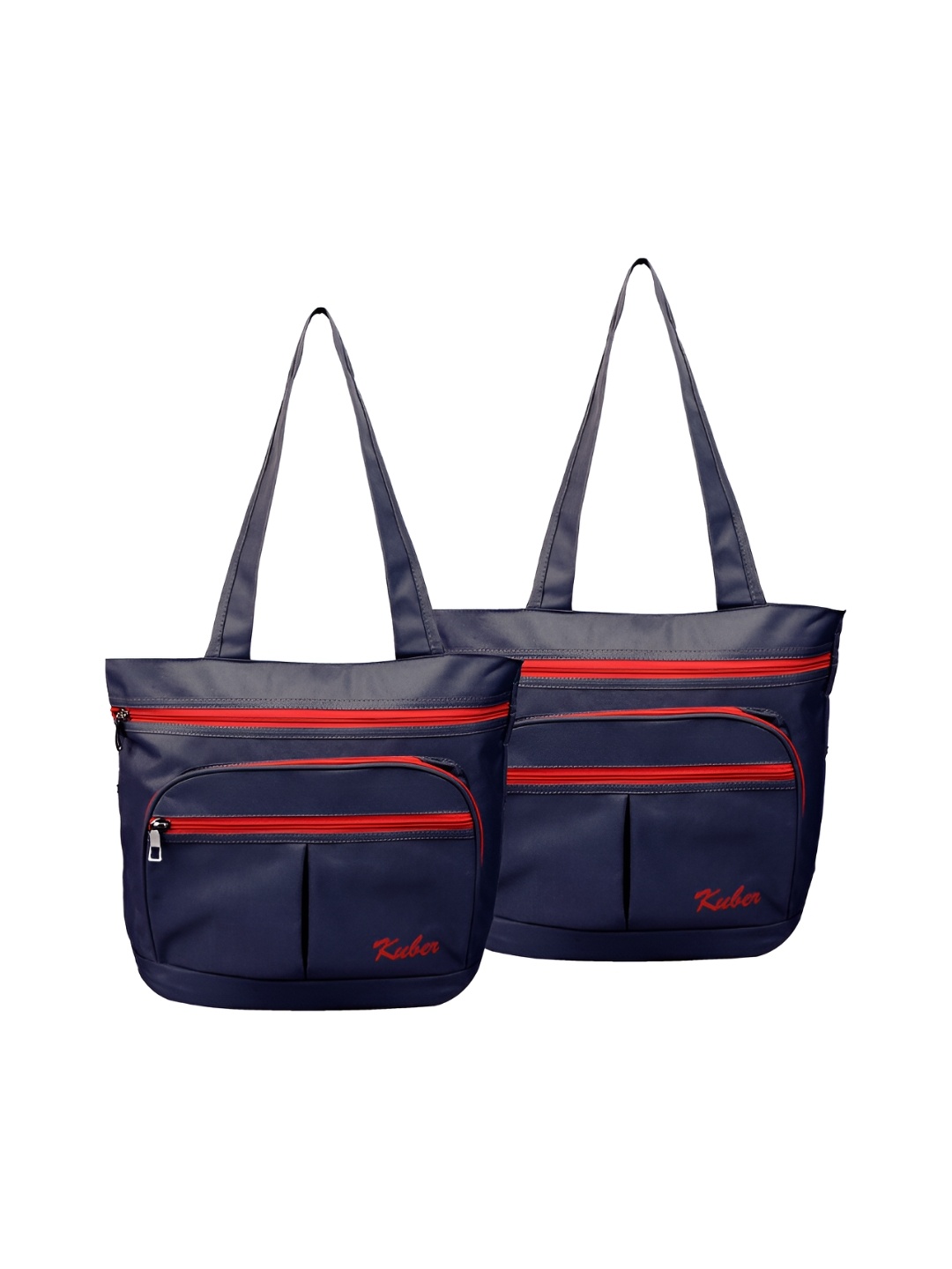 

Kuber Industries Set of 2 Structured Shoulder Bag, Navy blue