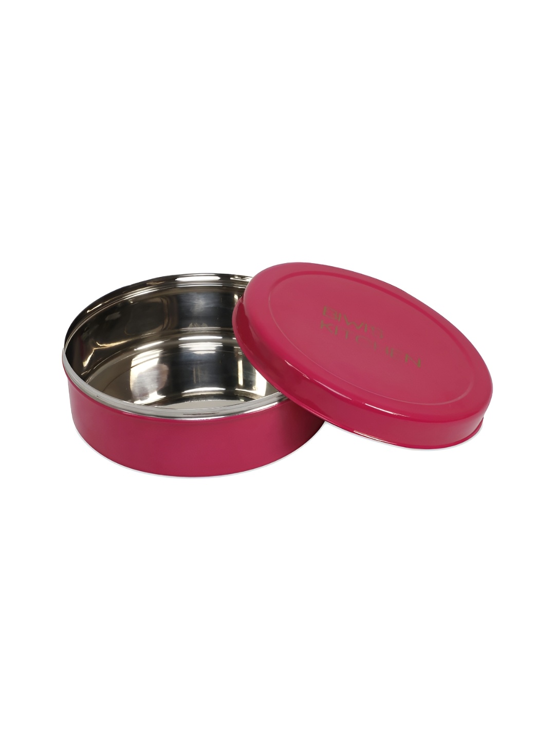 

Living With Elan Pink Stainless Steel Roti Box With Lid