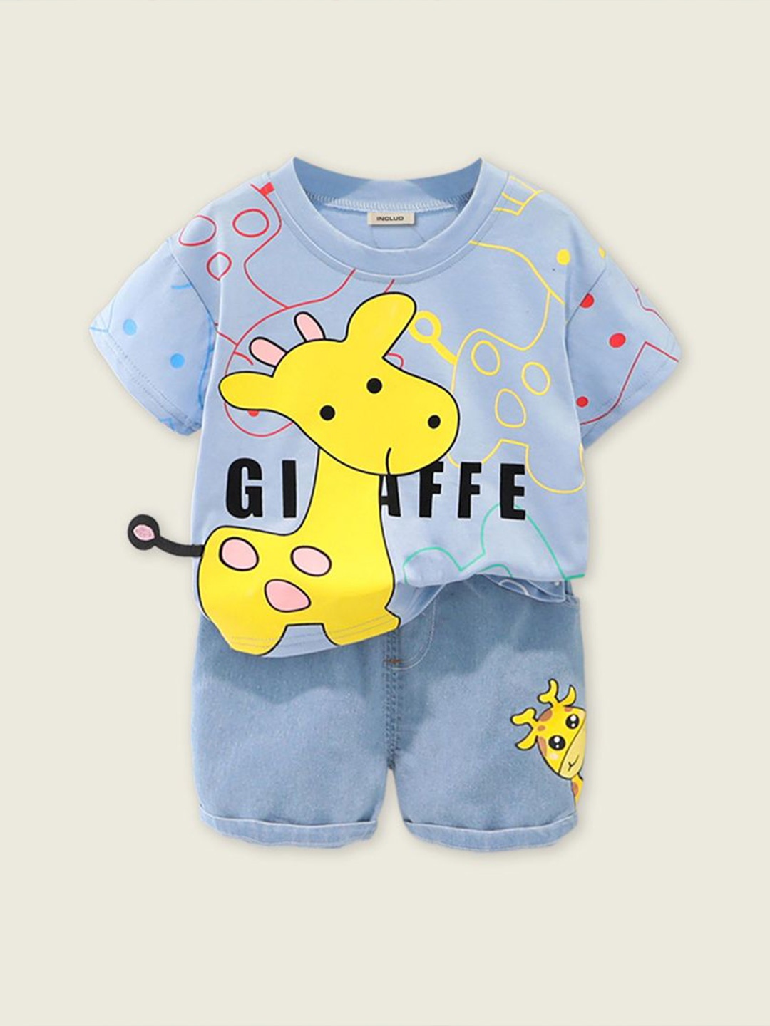 

INCLUD Boys Printed T-shirt Clothing Set, Blue