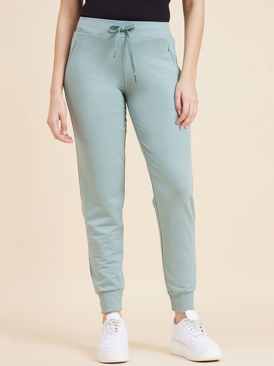 

Sweet Dreams Green Women Mid Rise Joggers