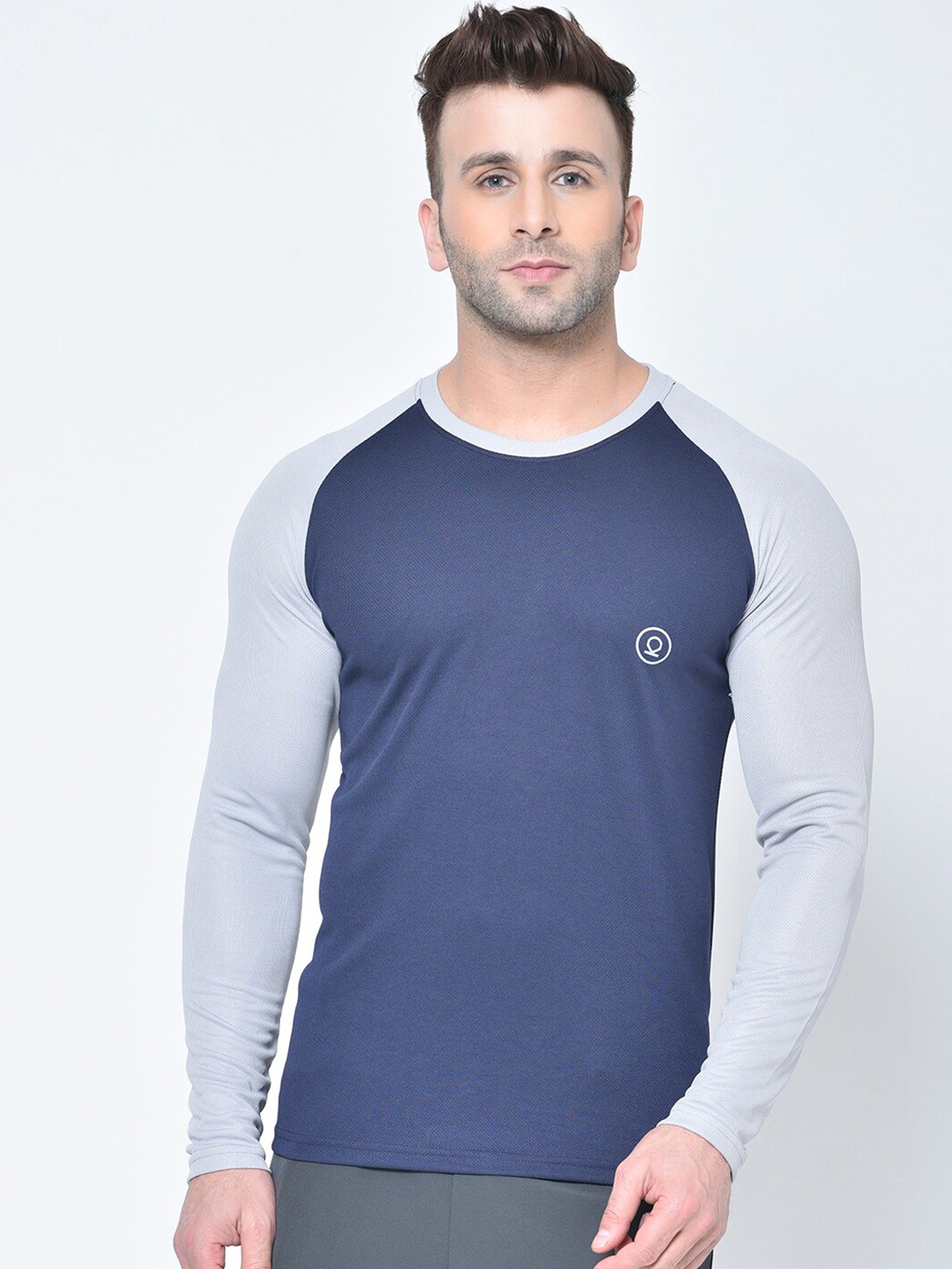 

CHKOKKO Round Neck Dri-FIT Sports T-shirt, Blue