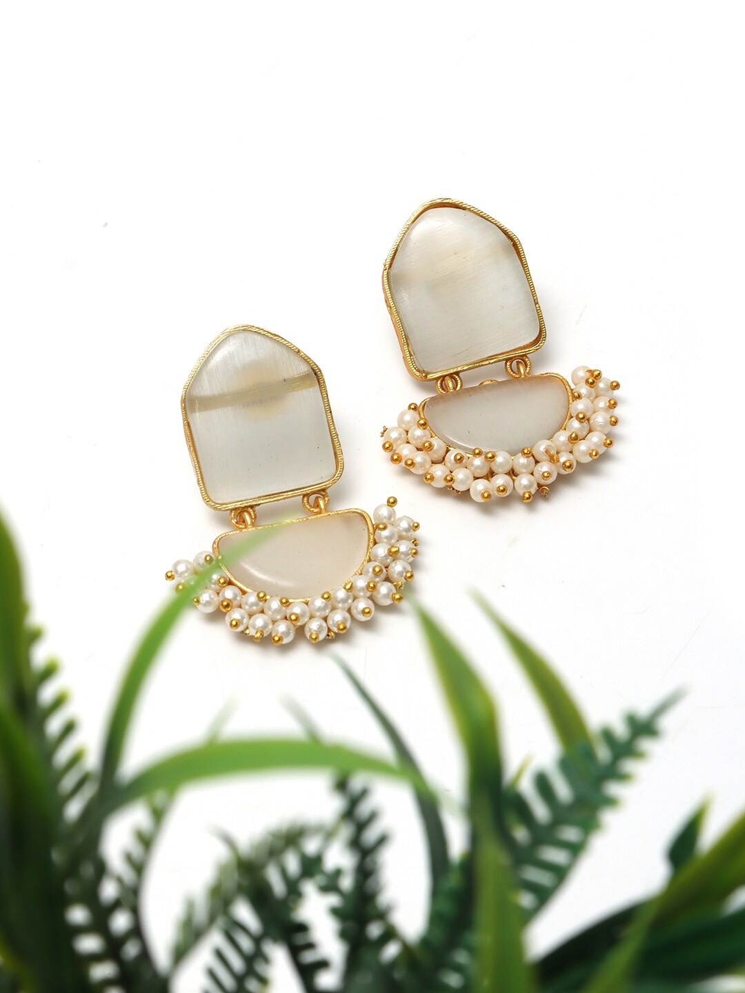 

Ozanoo Floral Drop Earrings, Gold