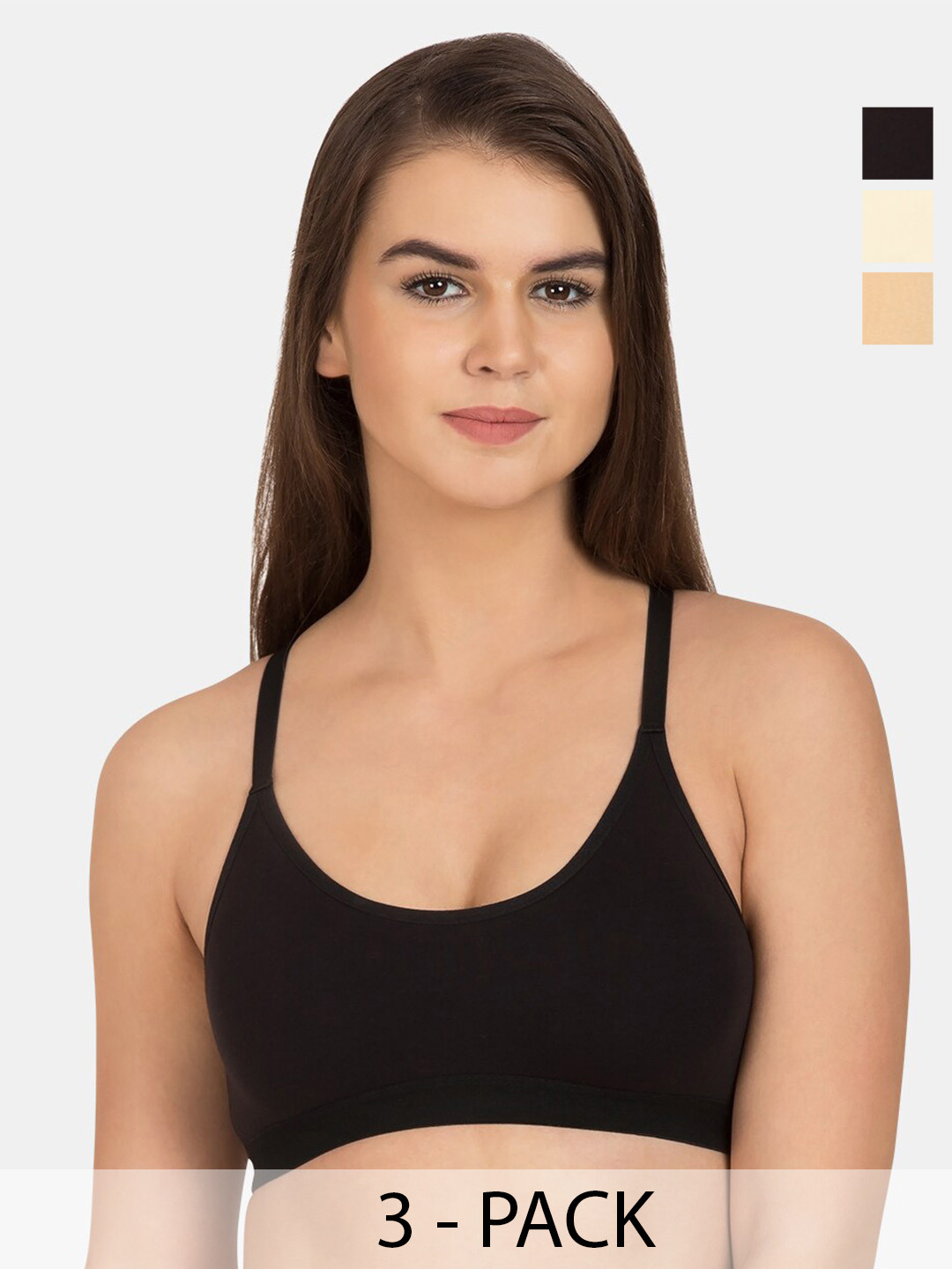 

Tweens Pack of 3 Full Coverage Bra, Black