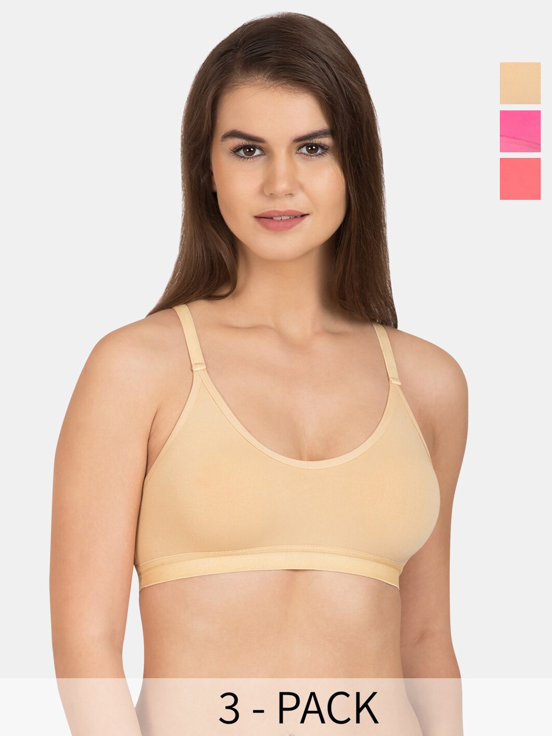 

Tweens Pack of 3 Full Coverage Bra, Nude