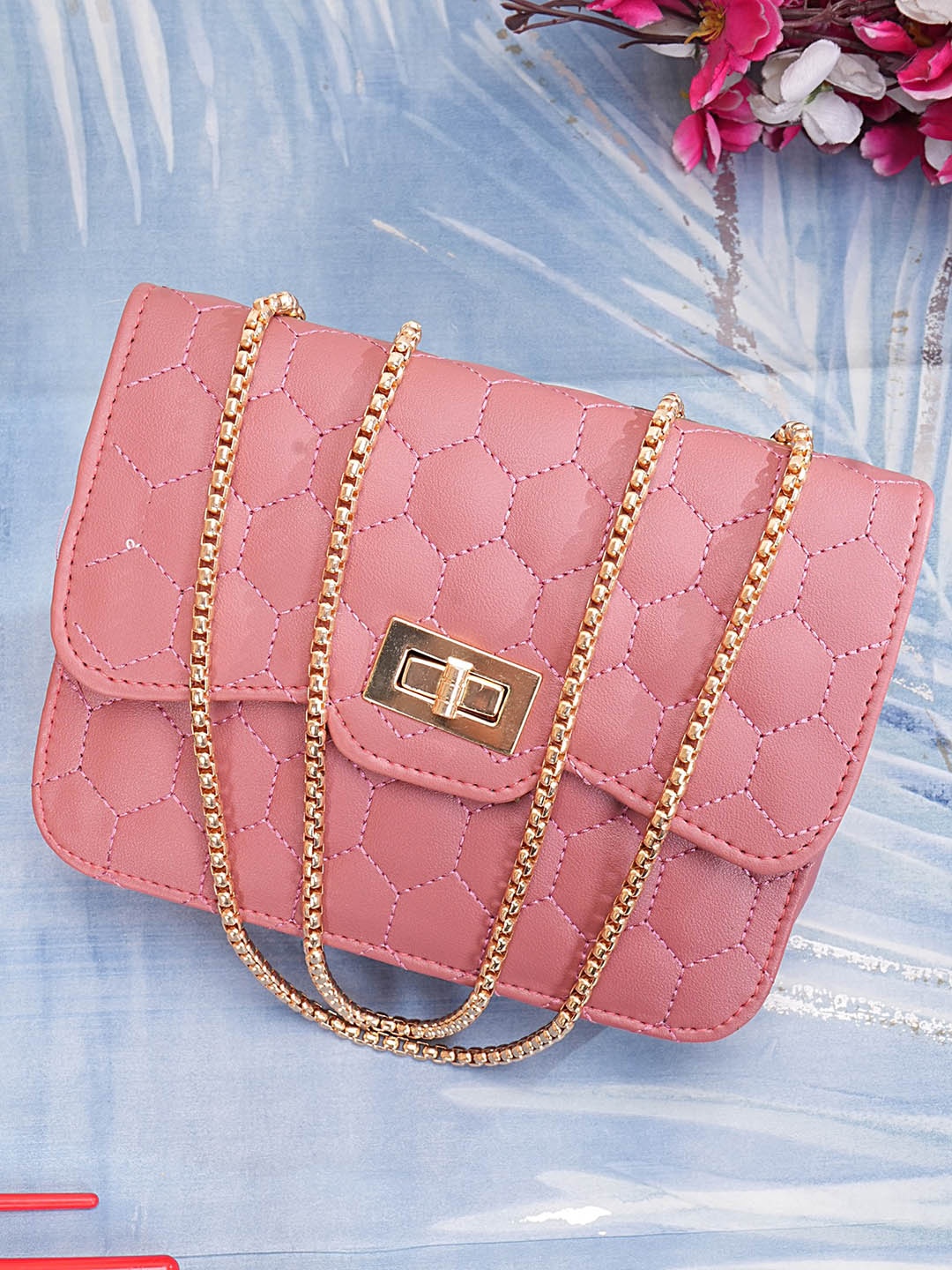 

MEHNAM Shopper Sling Bag, Pink