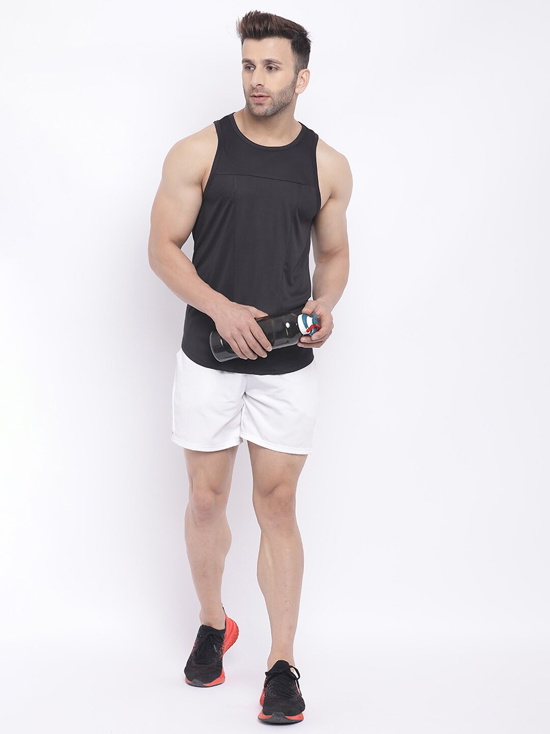 

CHKOKKO Sleeveless Dri-FIT Gym Vest, Black