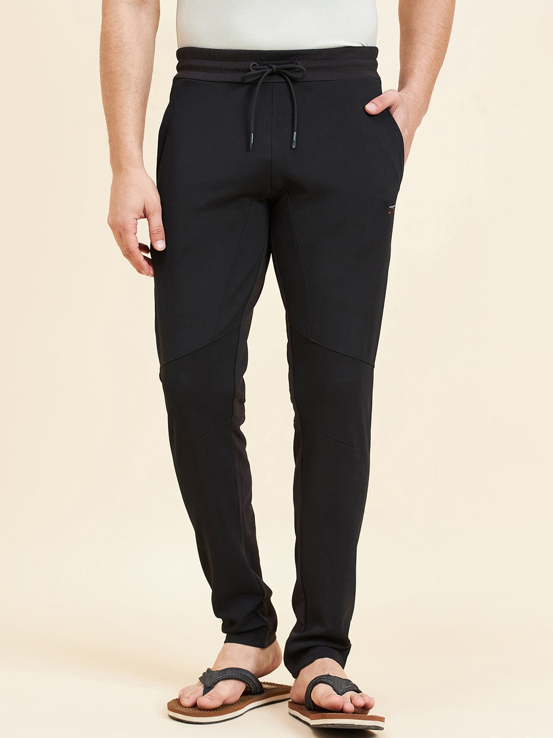

Sweet Dreams Men Mid-Rise Track Pant, Black