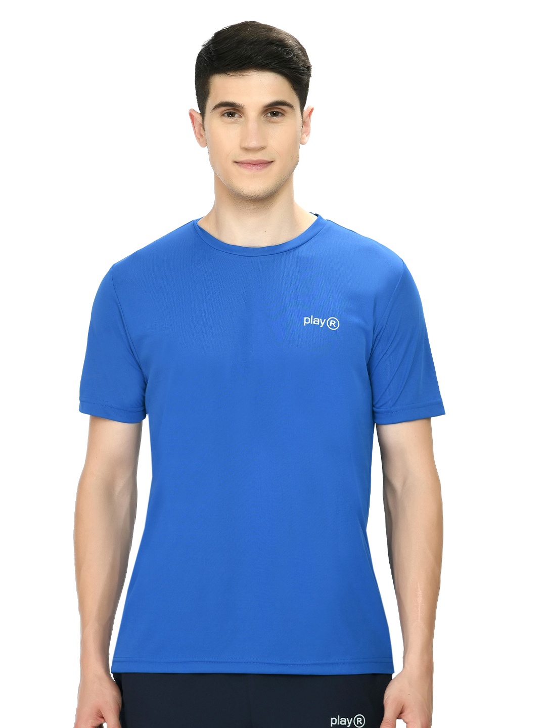 

playR Round Neck Short Sleeves Regular Fit Dri-FIT T-shirt, Turquoise blue