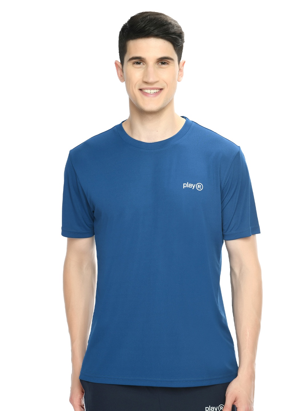 

playR Round Neck Short Sleeves Regular Fit Dri-FIT T-shirt, Teal