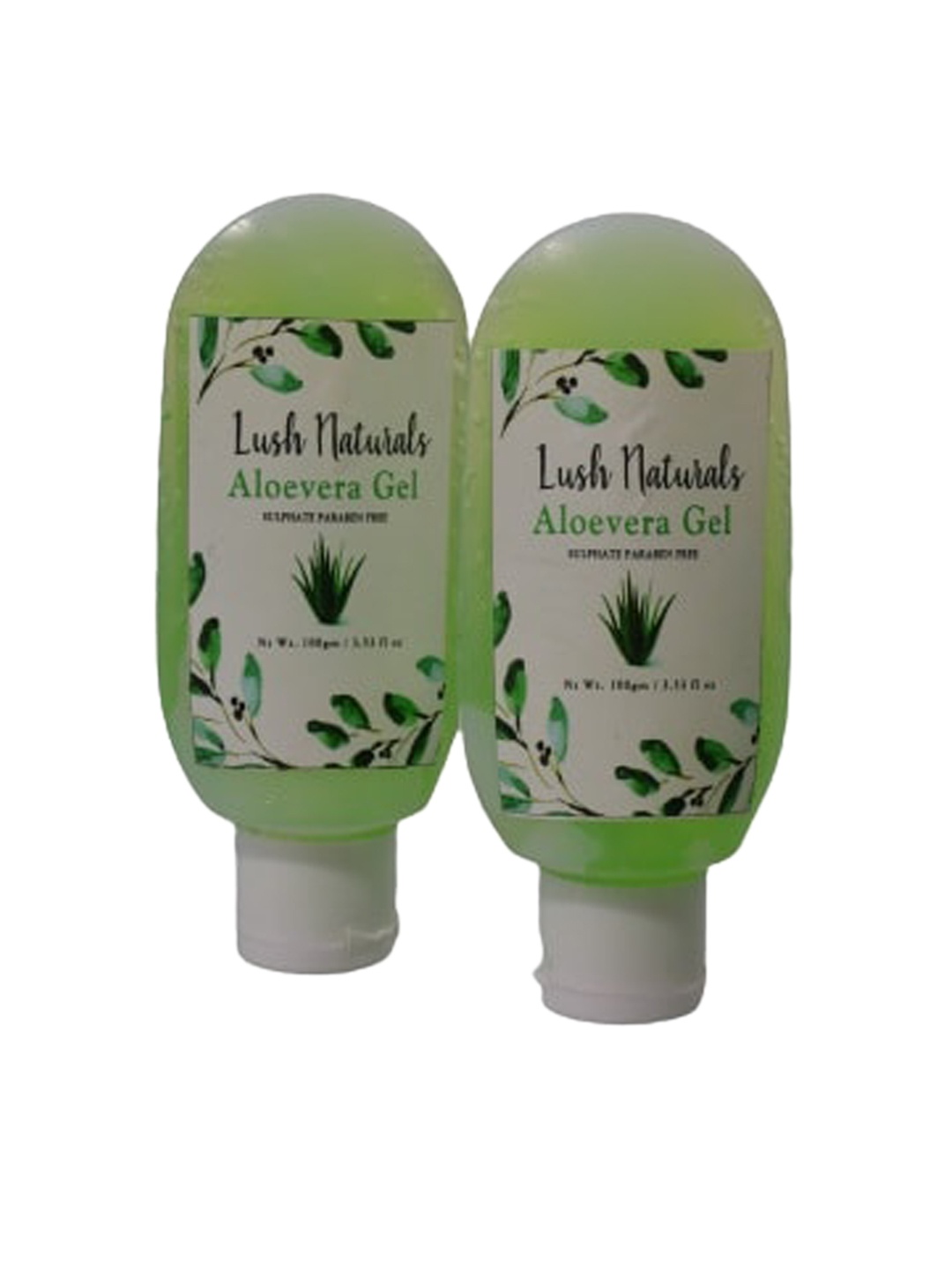 

Lush Naturals Set Of 2 Aloe Vera Gel For Hydration - 100g Each, Green