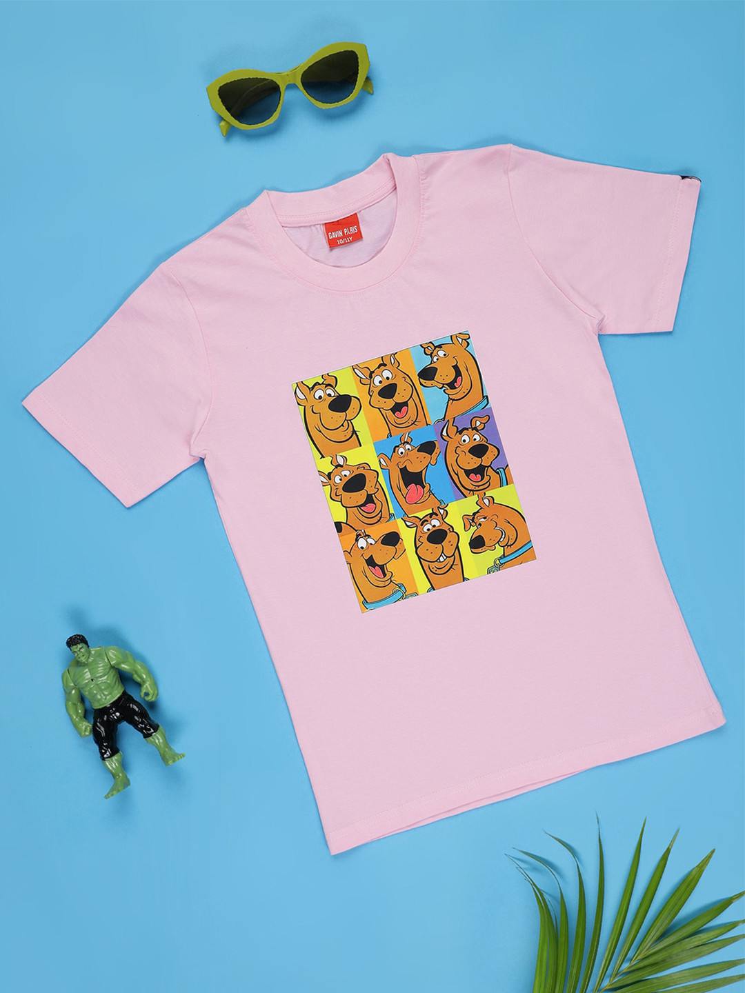 

Gavin Paris Boys Scooby Doo Printed Pure Cotton Bio Finish T-shirt, Pink