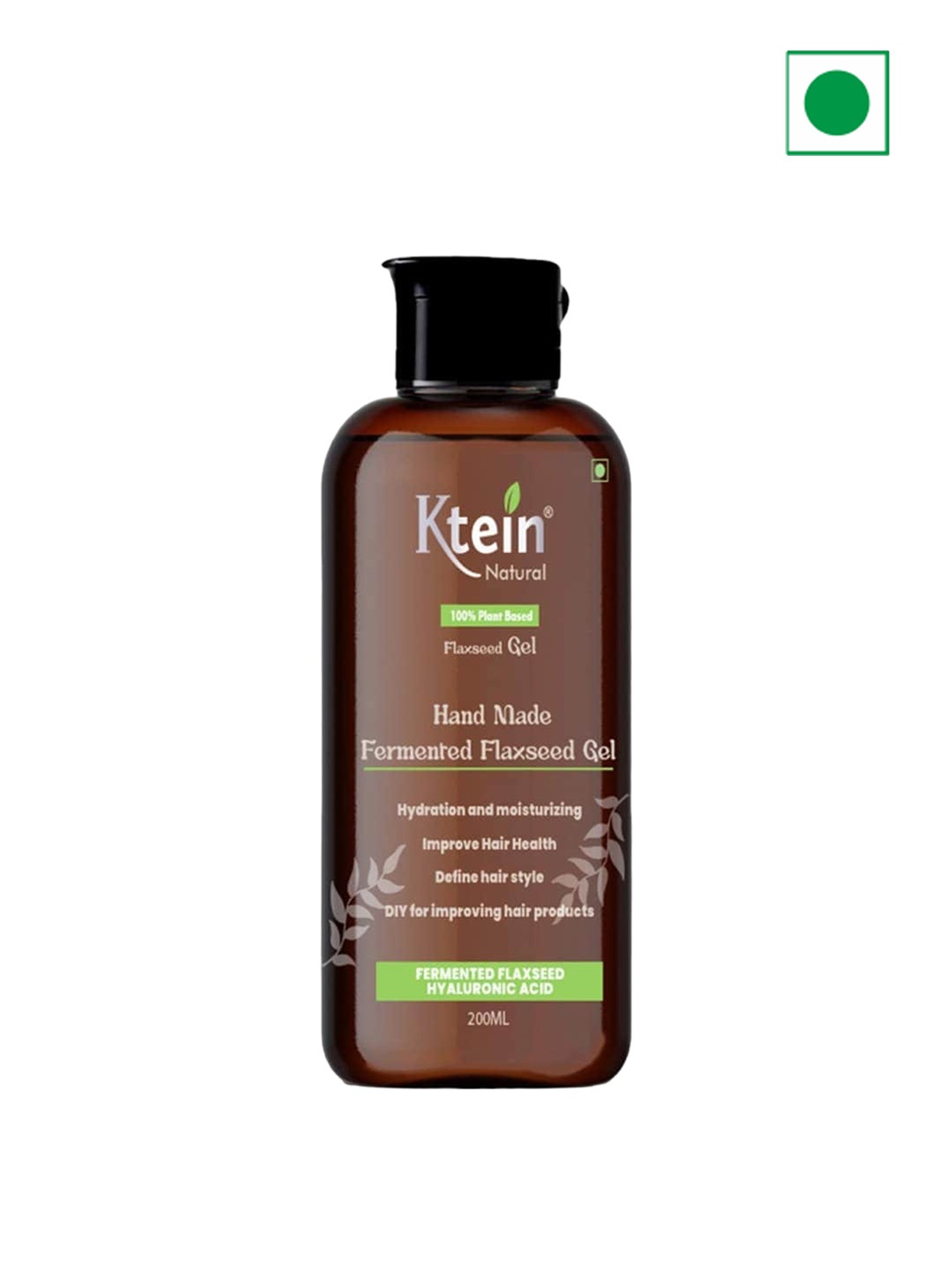 

Ktein Natural Plant Based Fermented Flaxseed Gel - 200ml, Brown