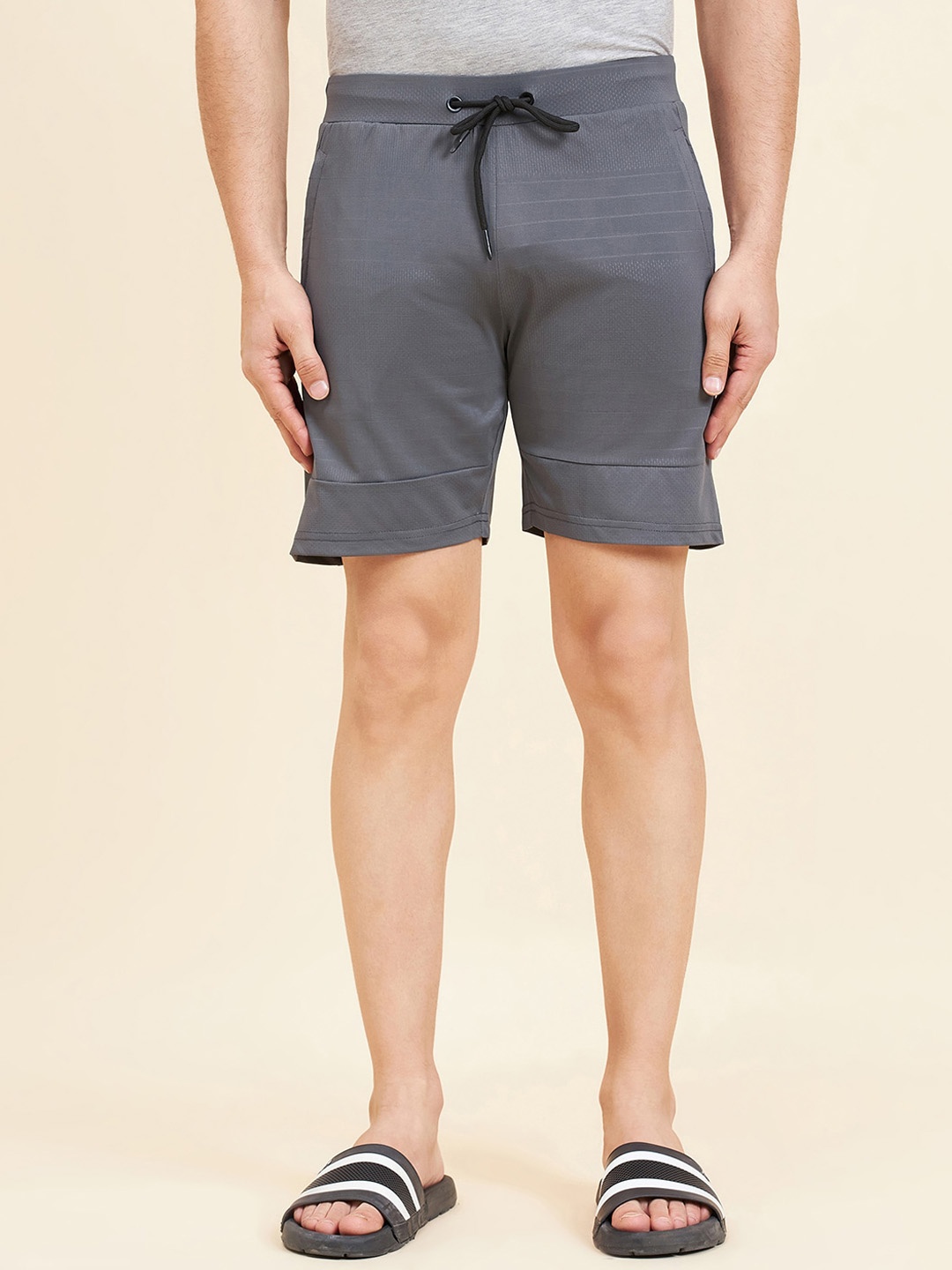 

Sweet Dreams Men Mid-Rise Shorts, Grey melange