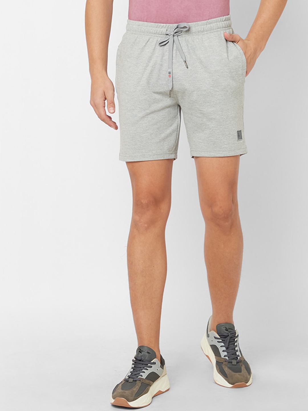 

Sweet Dreams Grey Men Mid-Rise Shorts, Grey melange