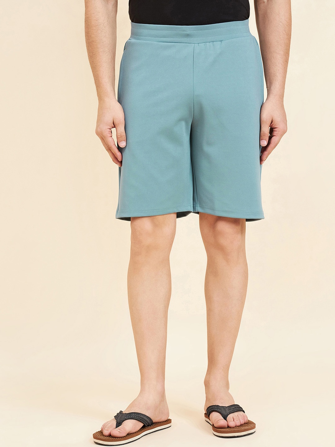 

Sweet Dreams Men Blue Mid-Rise Lounge Shorts