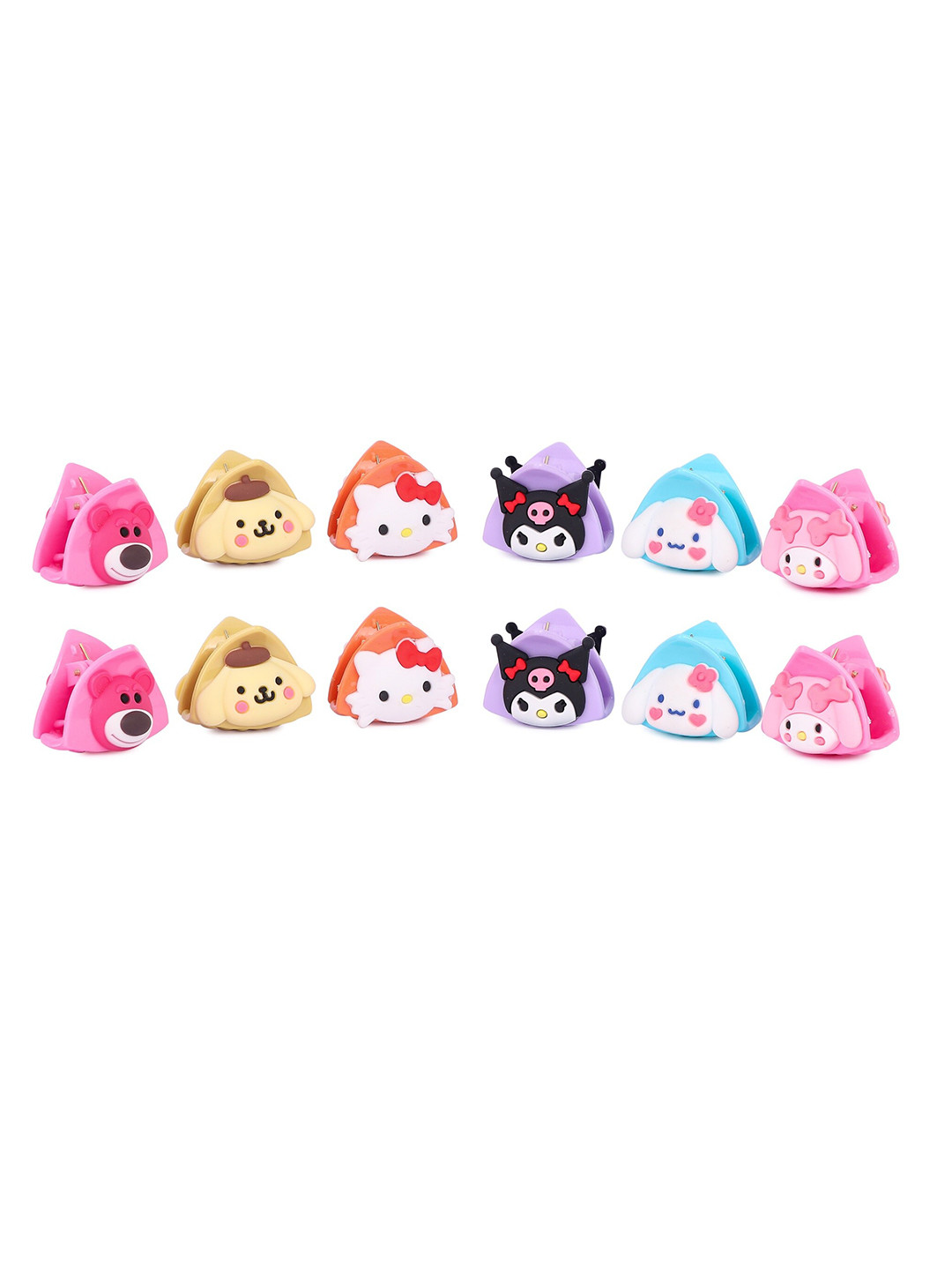 

NEOBABY Girls Set of 10 Embellished Claw Clip, Yellow