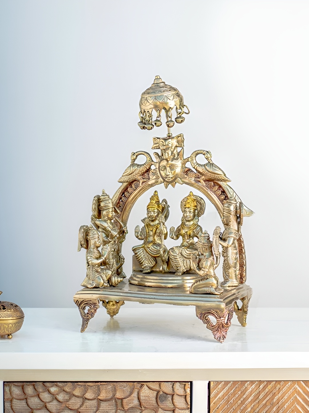 

THEDECORKART Gold-Toned Religious Idol Showpiece