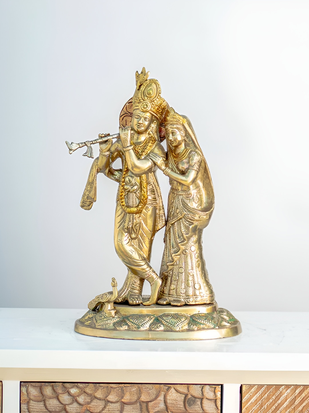 

THEDECORKART Gold-Toned Religious Idol Showpiece