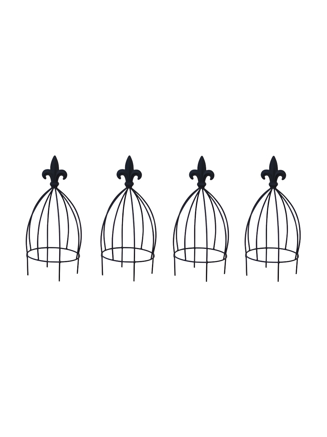 

Garden Deco Black 4 Pieces Plant Supporters For Climbing Vines & Plants
