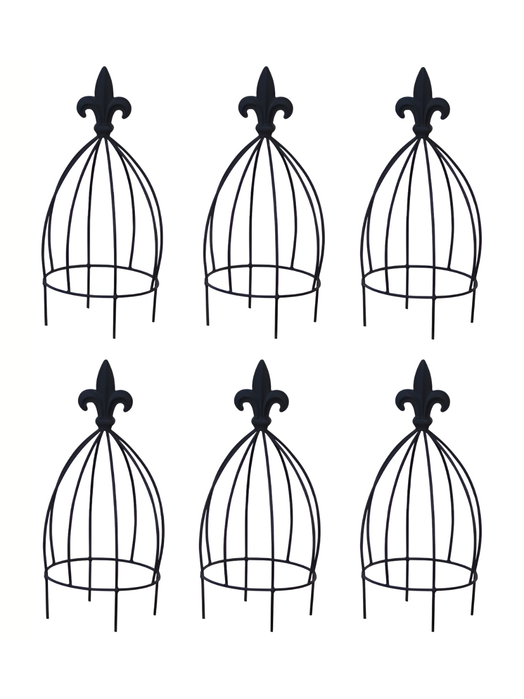 

Garden Deco Black 6 Pieces Plant Support For Climbing Vines & Plants