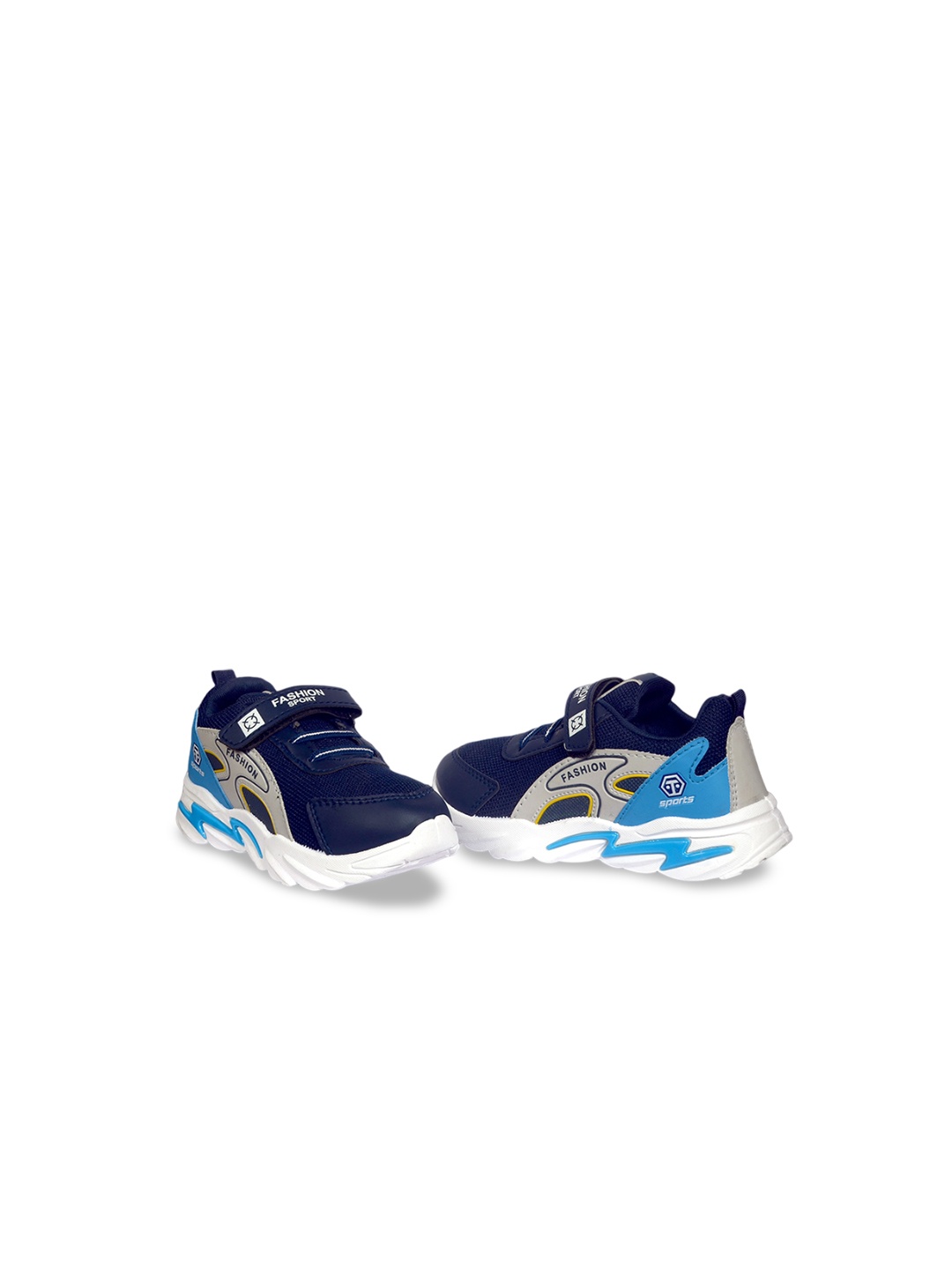 

FEETWELL SHOES Kids Colourblocked Sneakers, Blue