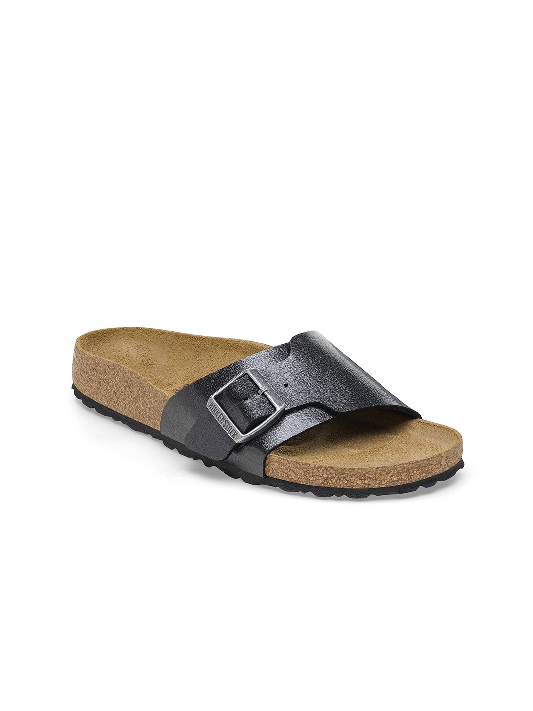 

Birkenstock Narrow Width No Back Strap Open Toe Flats, Black