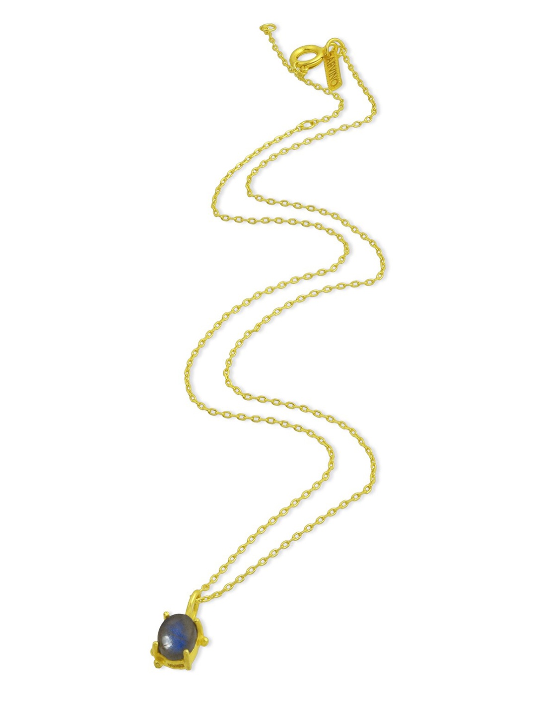 

ARVINO Gold-Plated Stone Studded Brass Necklace