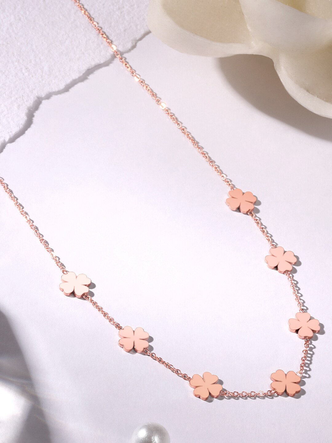 

ASMITTA JEWELLERY Rose Gold Plated Necklace