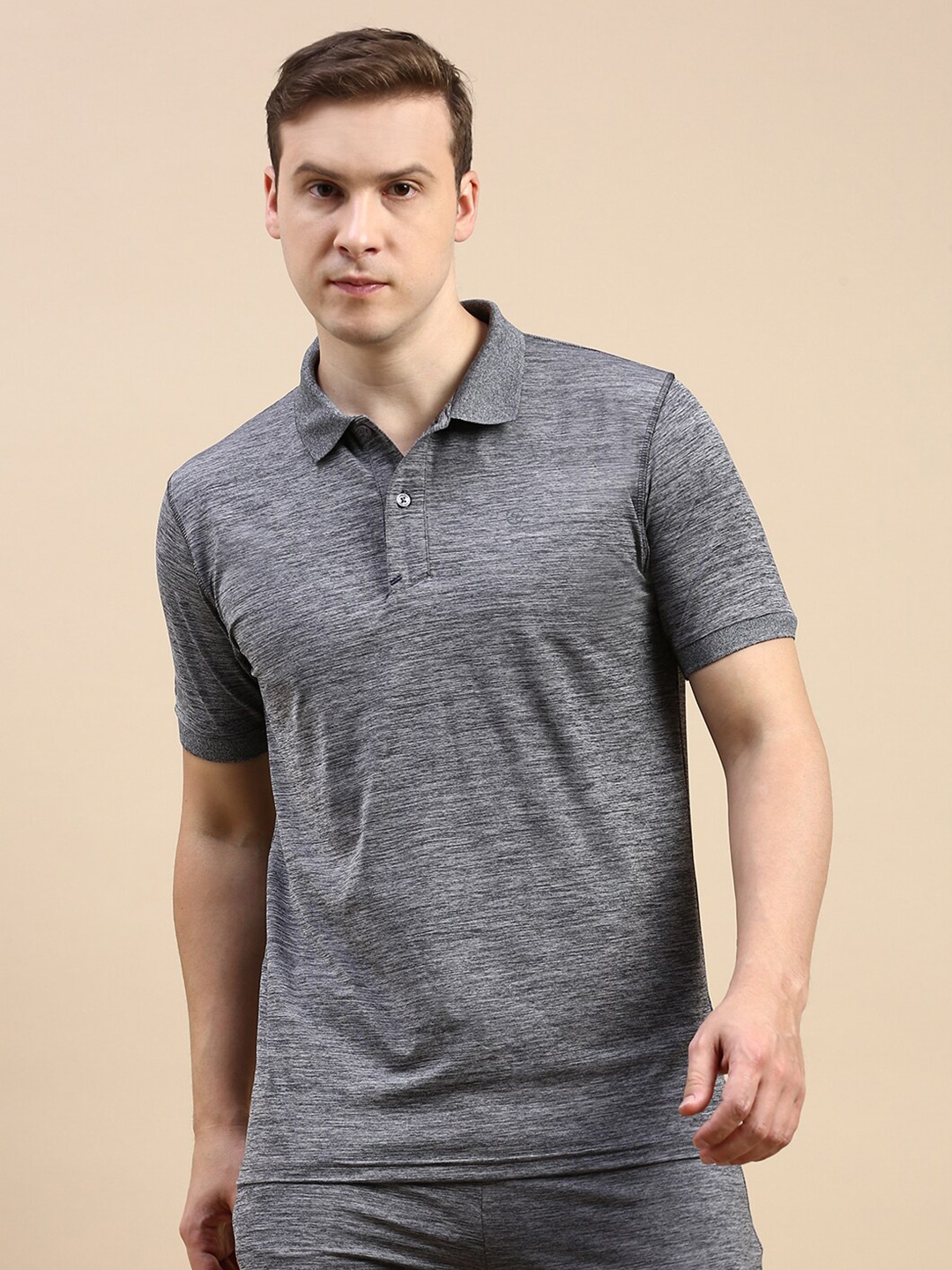 

Classic Polo Polo Collar Antimicrobial Slim Fit T-shirt, Grey