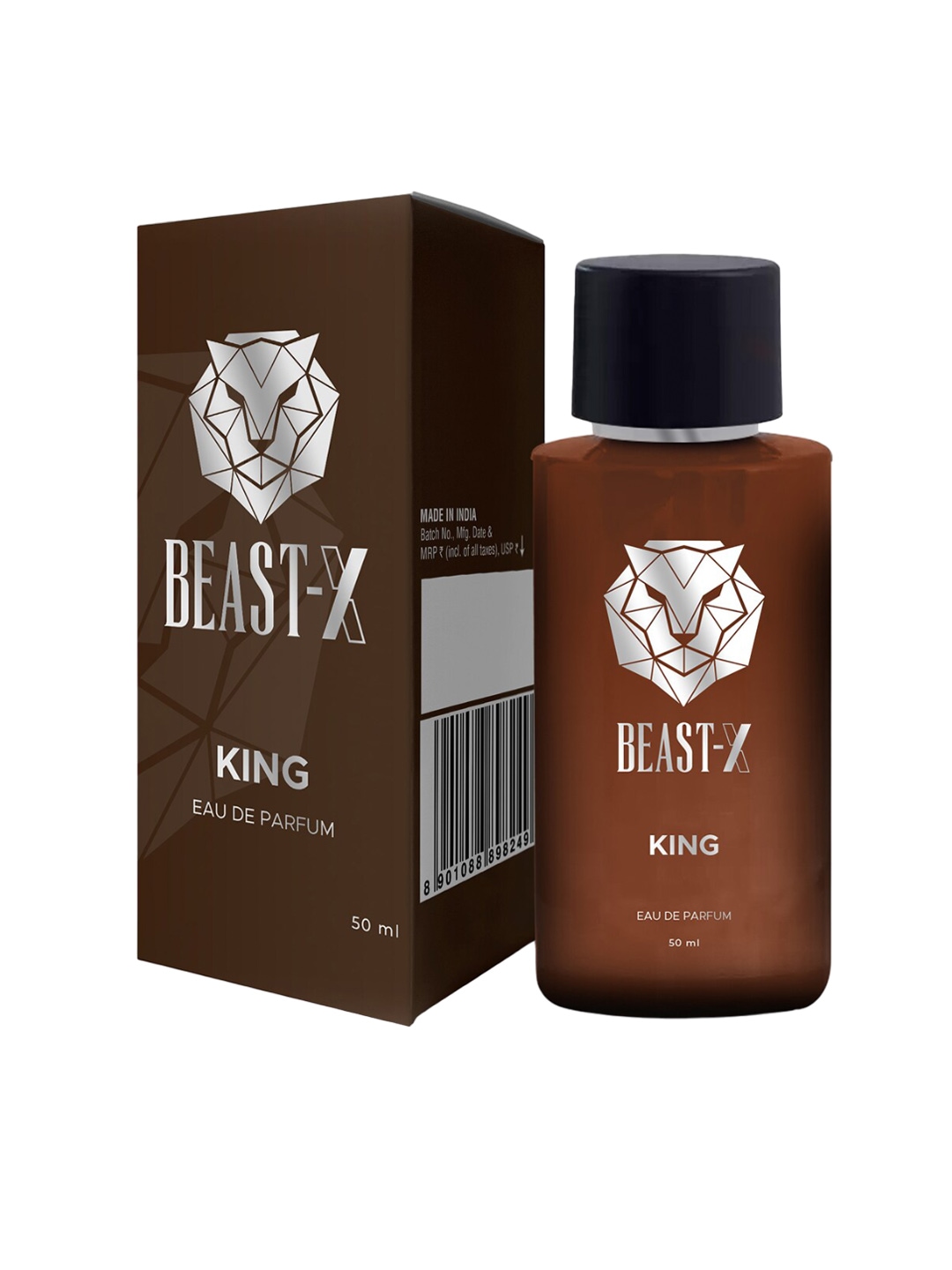 

Pure Sense Men BEAST - X King Luxury Long Lasting Eau De Parfum - 50ml, Brown