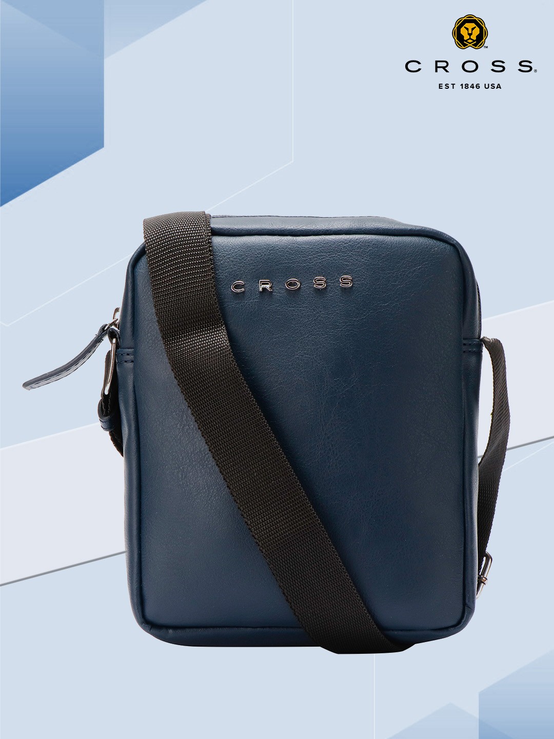 

Cross Men Textured Messenger Bag, Blue