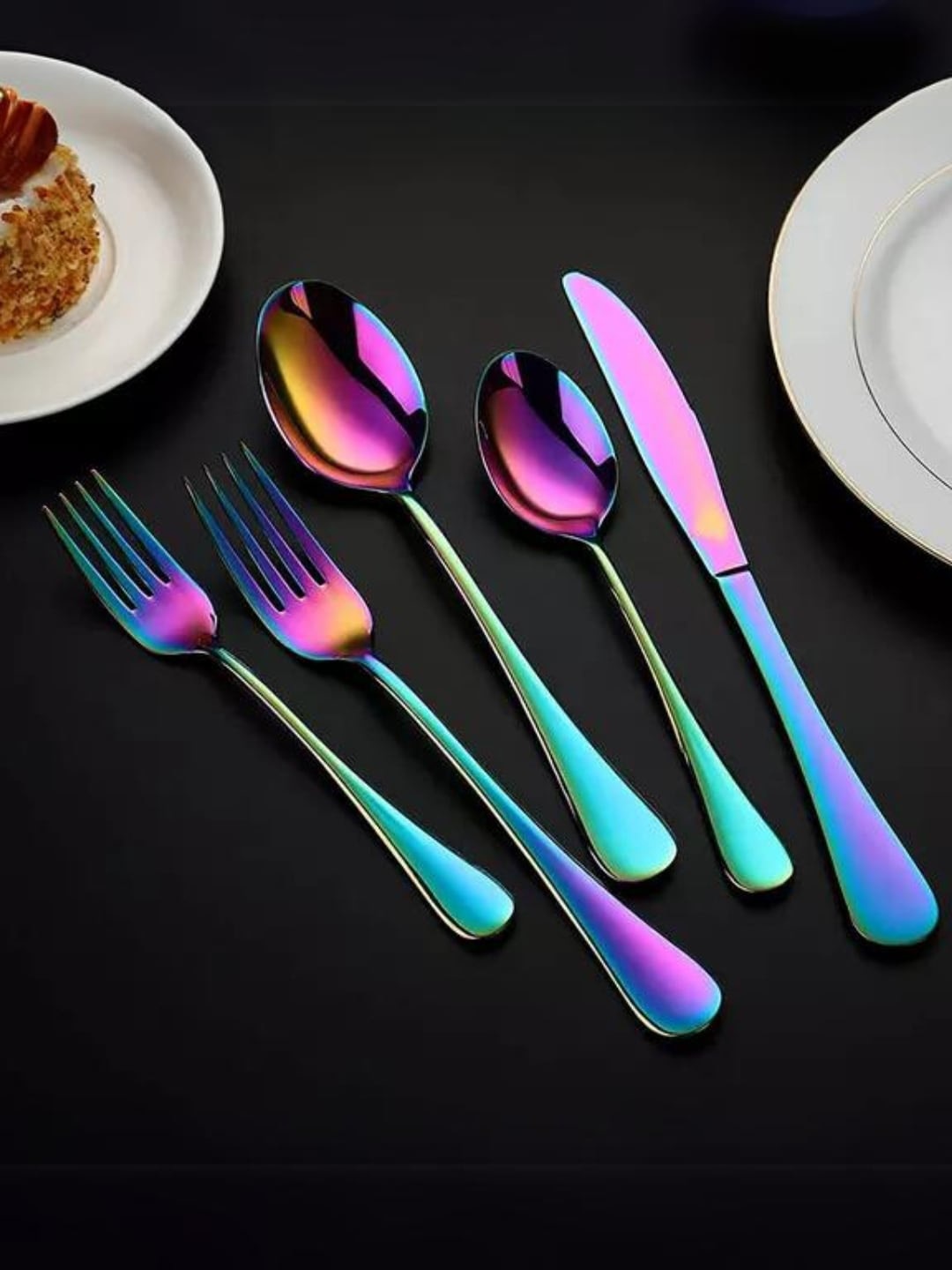 

UniKart Pink 20 Pieces Stainless Steel Cutlery Set