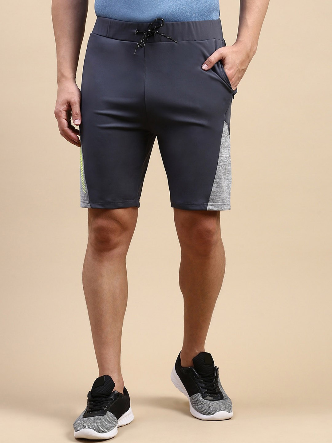 

Classic Polo Men Slim Fit Antimicrobial Technology Running Shorts, Grey