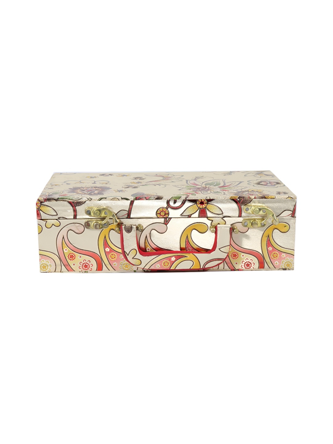 

NMII White & Red Printed Wooden Jewellery Organiser