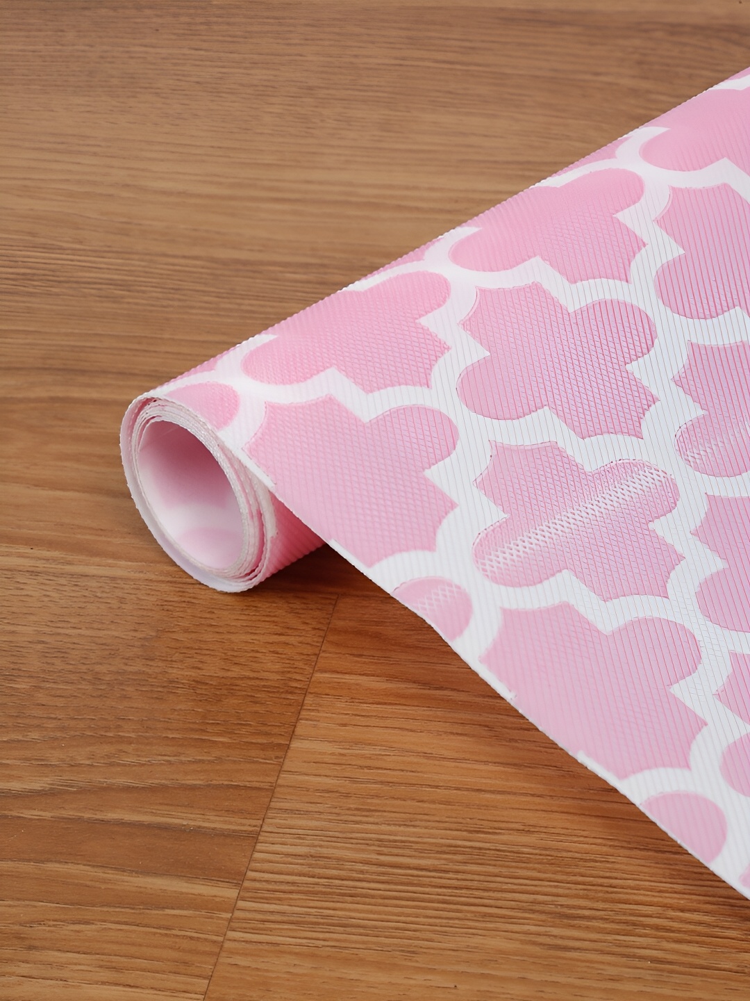 

Aura Pink Printed Water Resistant Shelf Liner Roll Organiser