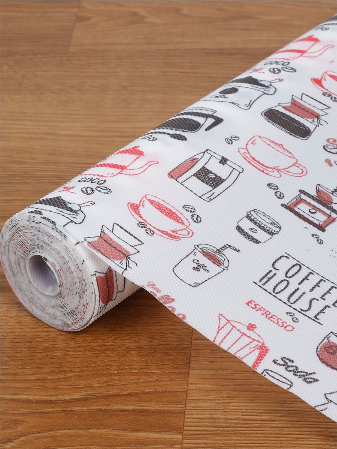 

DREAM WEAVERZ White Printed Water Resistant Shelf Liner Organiser