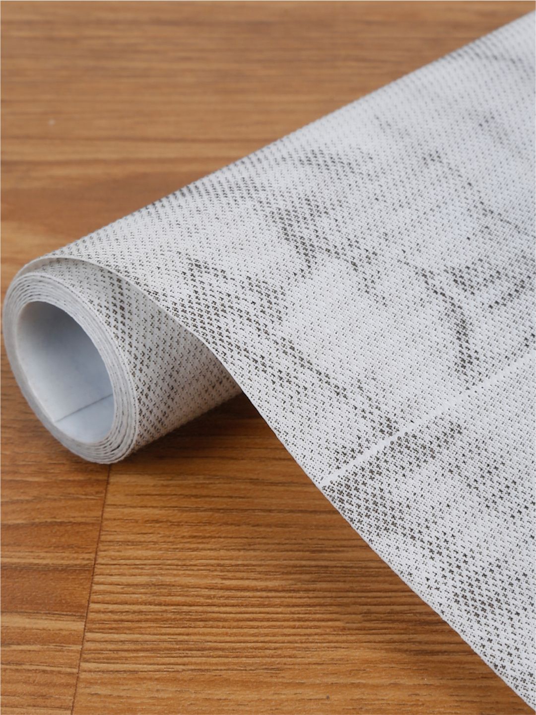 

DREAM WEAVERZ Grey Printed Water Resistant AntiSlip Shelf Liner Organisers