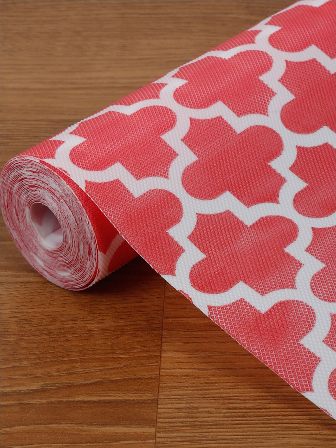 

DREAM WEAVERZ Red Printed Water Resistant Shelf Liner Organiser