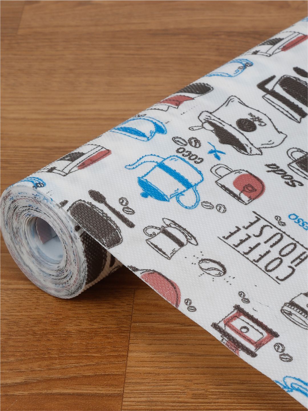 

DREAM WEAVERZ White Printed Water Resistant Shelf Liner Organiser